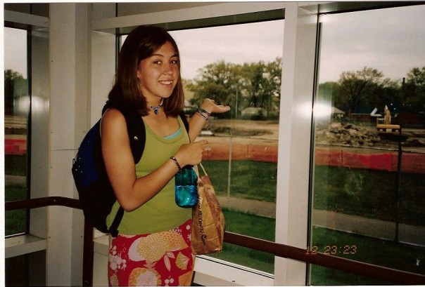 Here I am in high school.