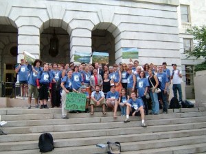 My friends and I at a rally against drilling in ANWR in Washington, DC in 2005. 